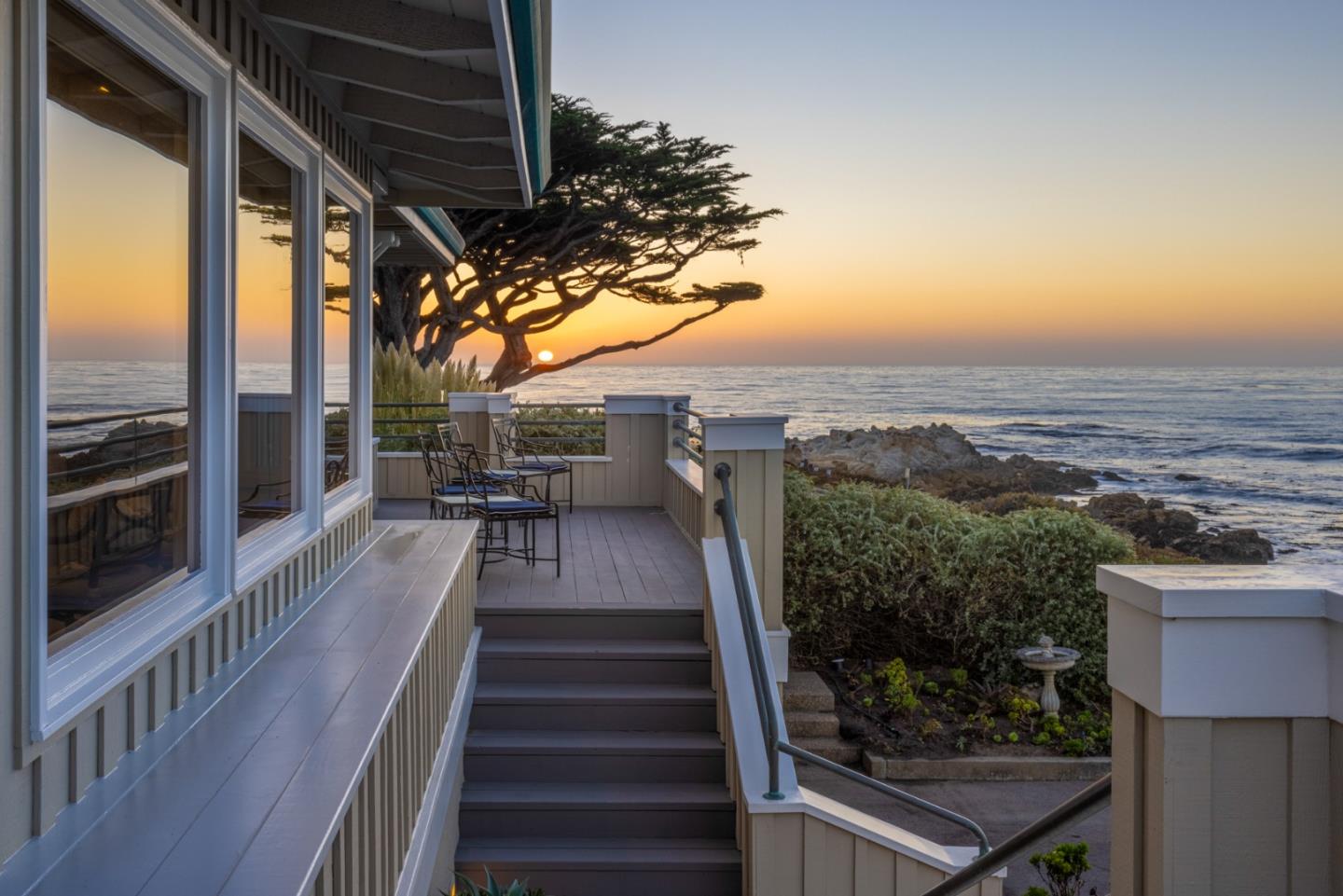 26177 Scenic Road Carmel, CA 93923 - Photo 25 of 30 a view of a patio with wooden floor and outer view