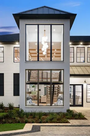 a front view of a house
