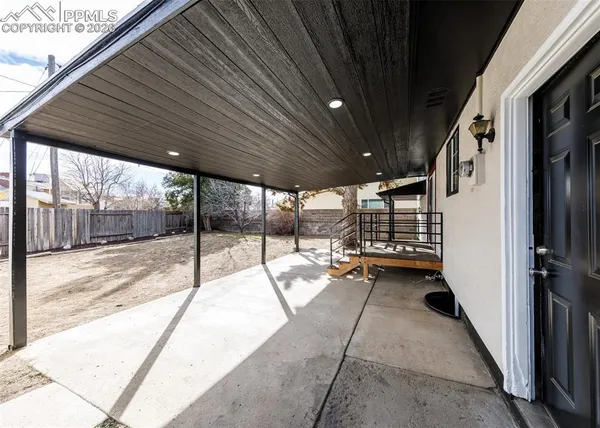 a view of a house with a porch