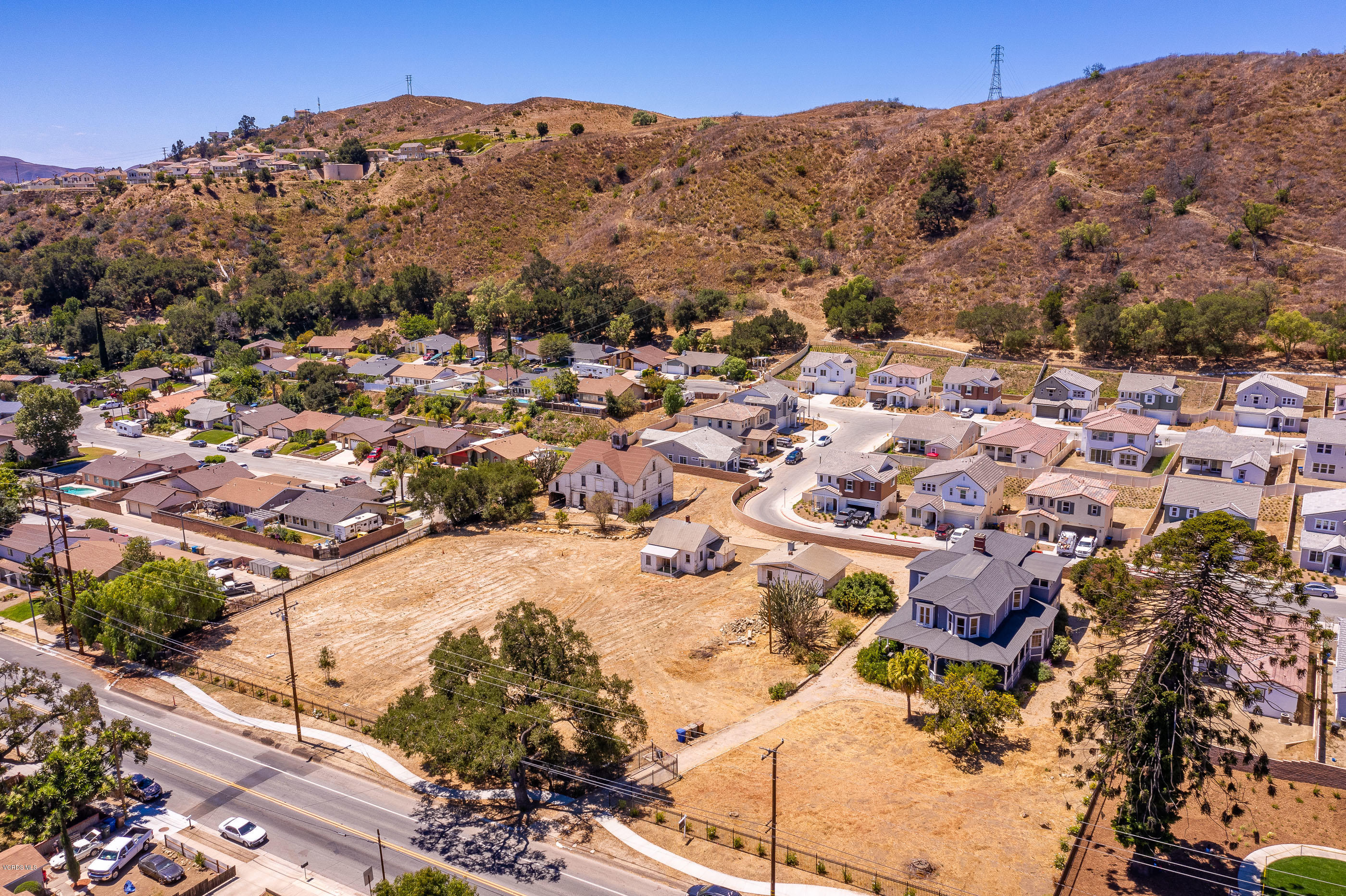 1226 Ojai Road Santa Paula, CA 93060 - Photo 66 of 73 an aerial view of residential houses with outdoor space