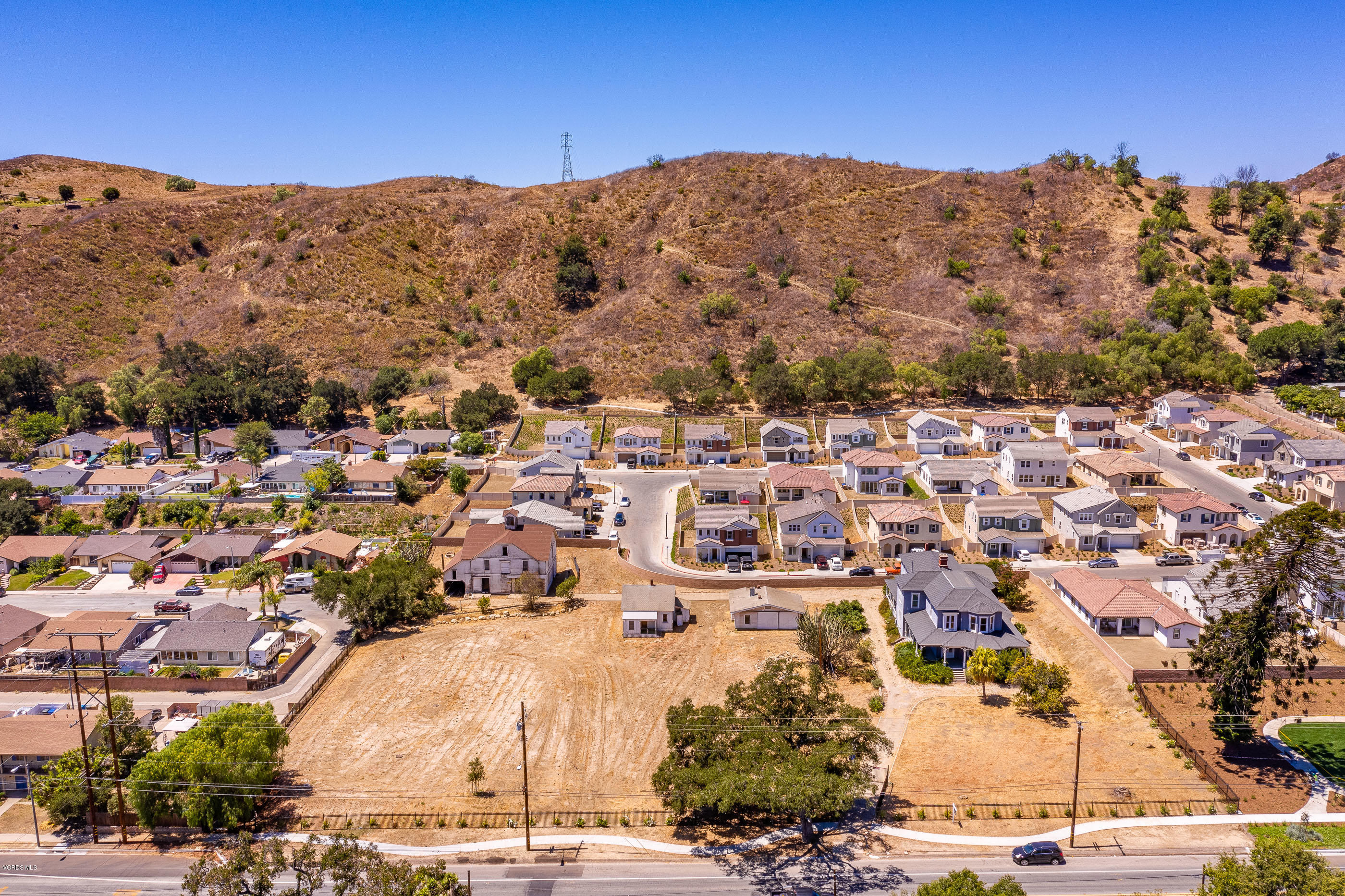 1226 Ojai Road Santa Paula, CA 93060 - Photo 70 of 73 an aerial view of residential houses with outdoor space