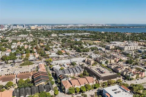 an aerial view of a city
