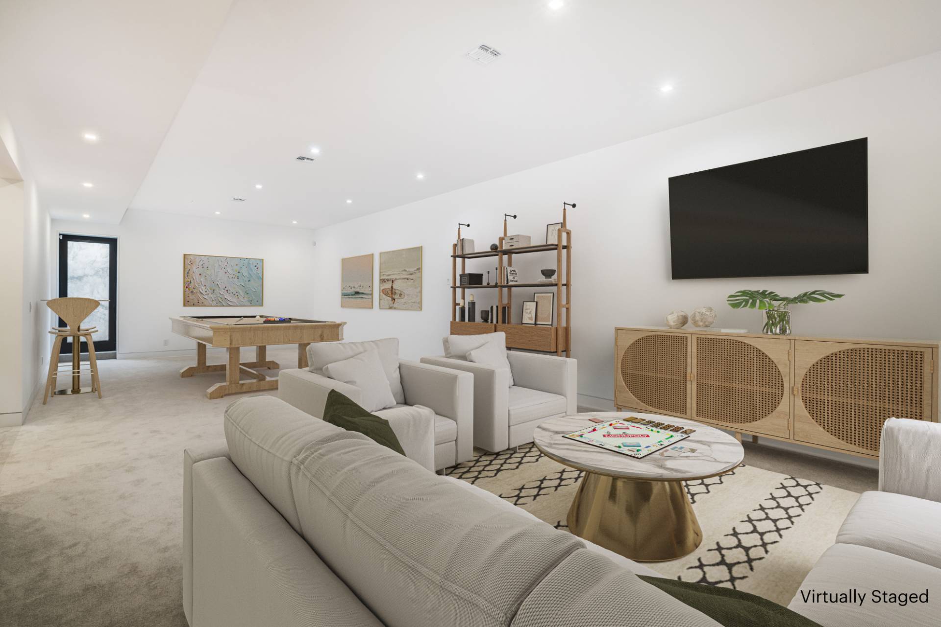 95 Highview Drive Sag Harbor, NY 11963 - Photo 18 of 22 a living room with furniture and a flat screen tv