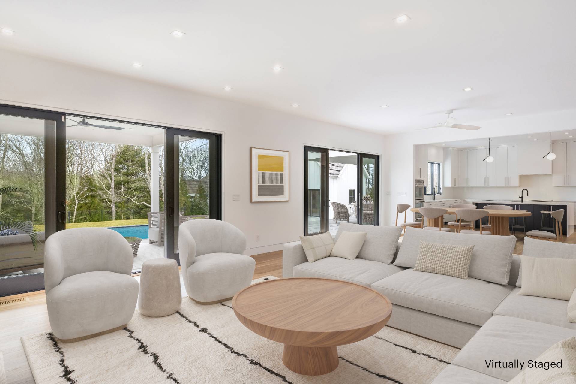 95 Highview Drive Sag Harbor, NY 11963 - Photo 10 of 22 a living room with furniture and a large window