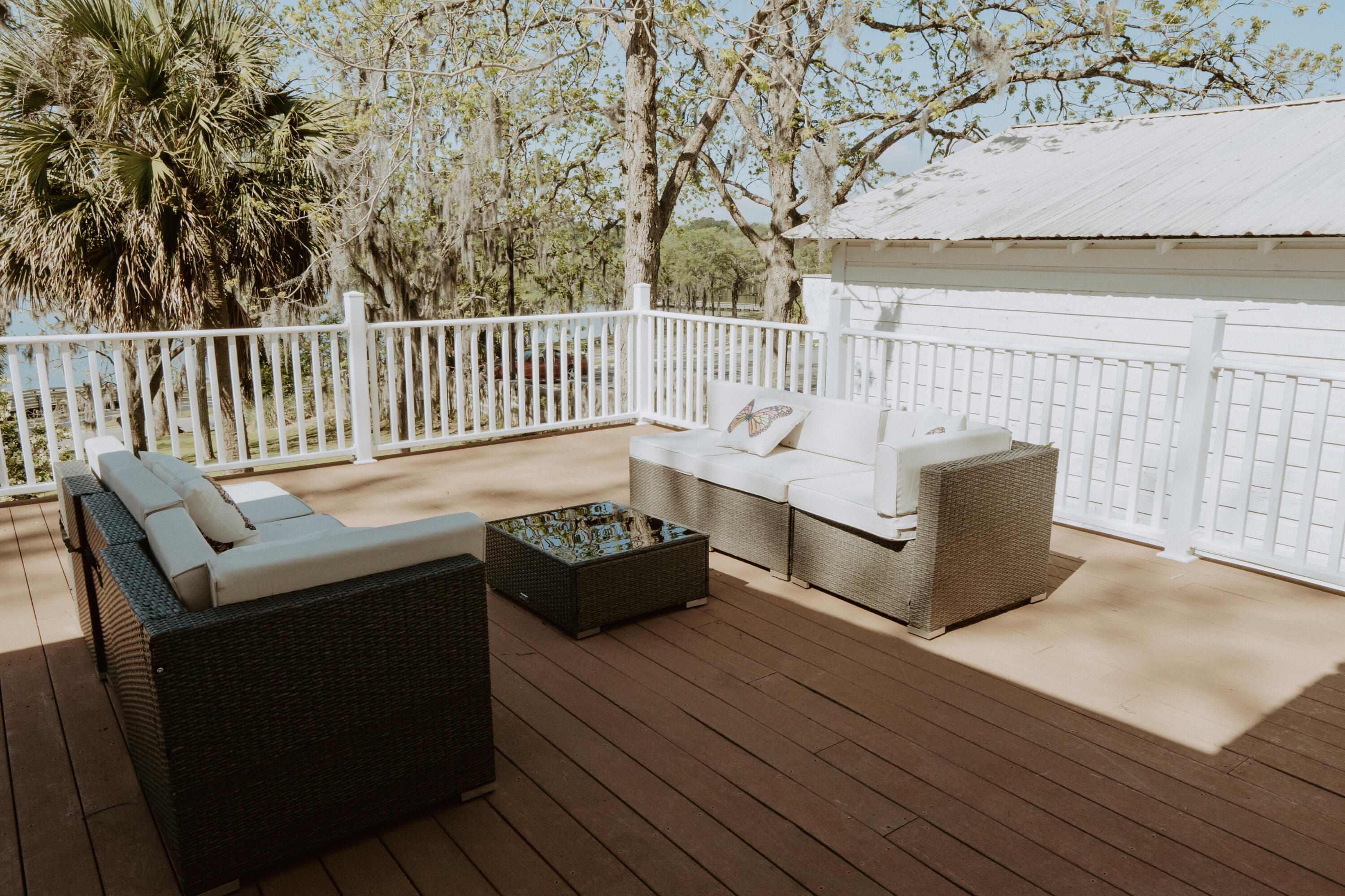 23622 Fifth Avenue Florala, AL 36442 - Photo 56 of 91 a view of roof deck with wooden floor and barbeque oven