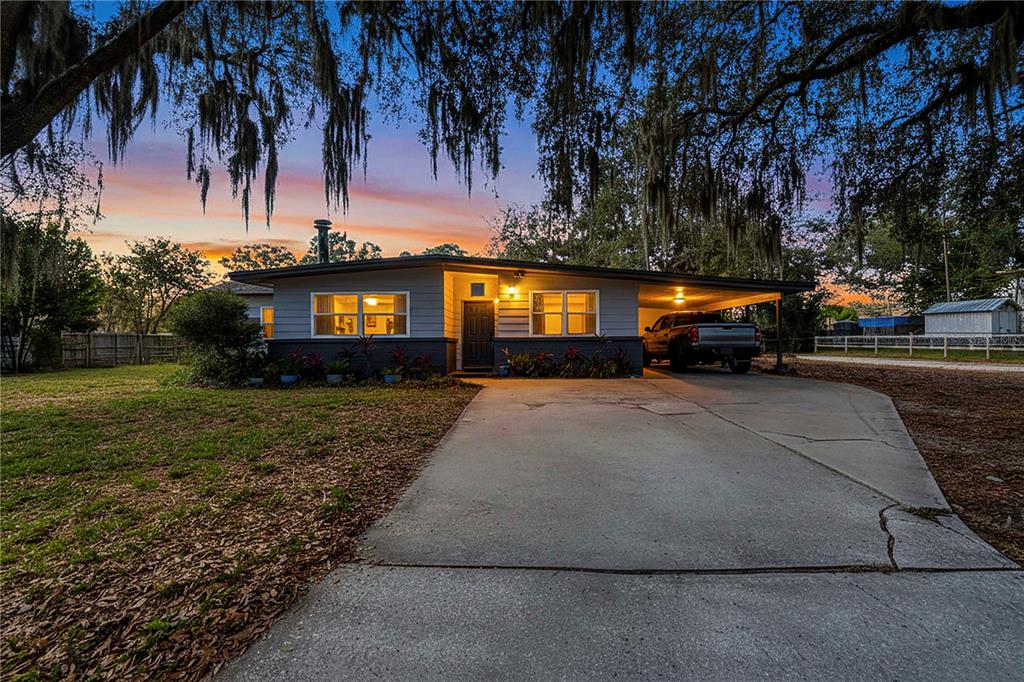 a car parked on the side of the road