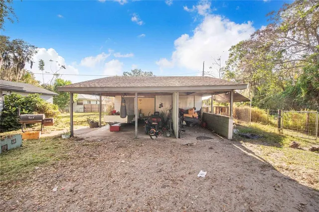 a view of a outdoor space with porch and patio