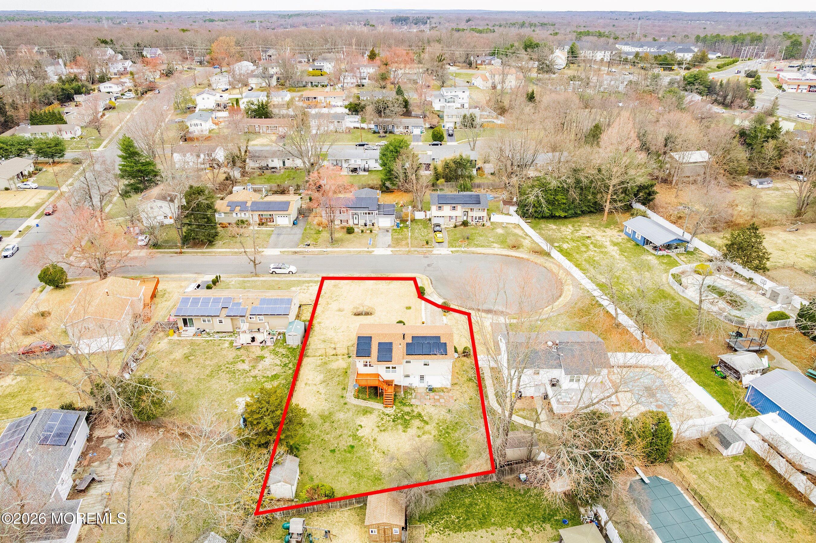 5 Alan Terrace Jackson, NJ 08527 - Photo 37 of 42 37-Back Aerial with outline