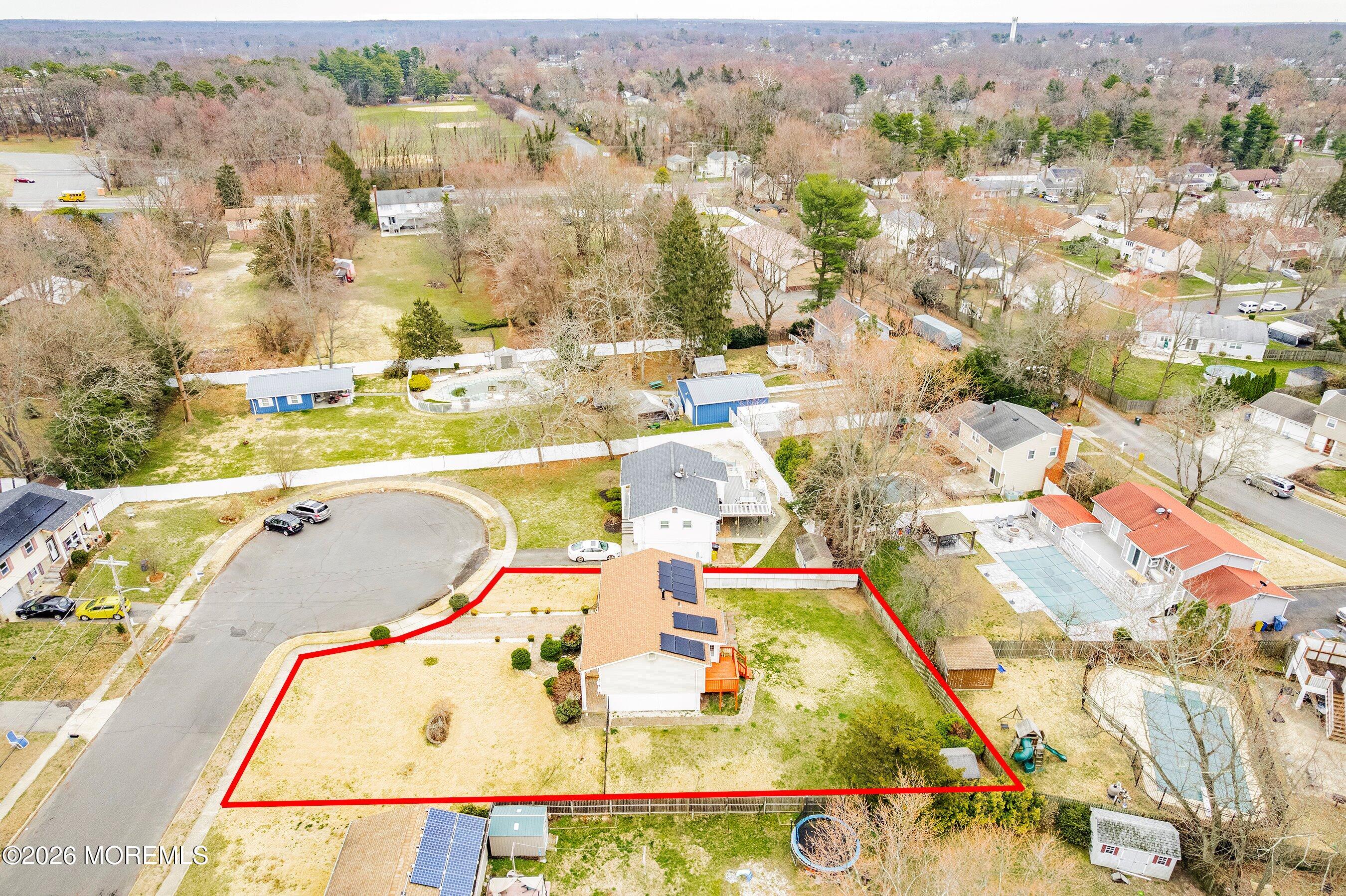 5 Alan Terrace Jackson, NJ 08527 - Photo 41 of 42 41-Right Aerial with outline