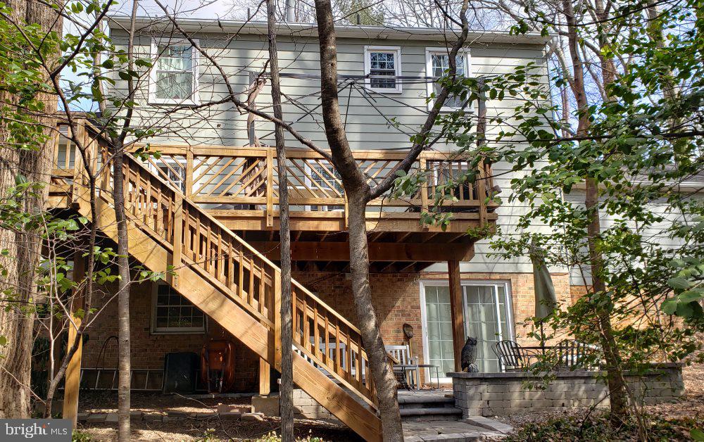 11020 Ring Road Reston, VA 20190 - Photo 2 of 2 large private deck overlooking wooded 1/3 acre