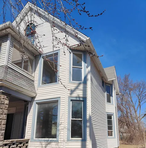 a view of a house with a door