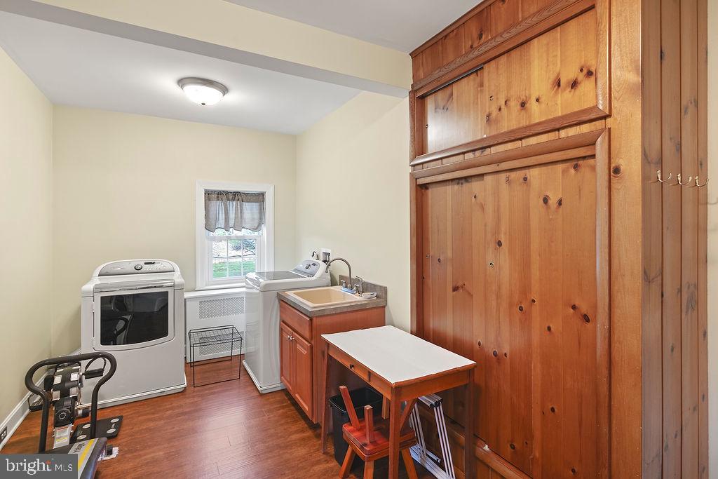 503 Main Street York Springs, PA 17372 - Photo 47 of 62 a view of a kitchen with fridge and wooden floor