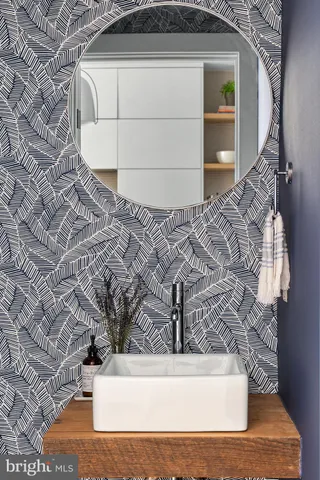 a view of wooden door