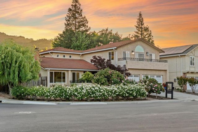 front view of a house with a street