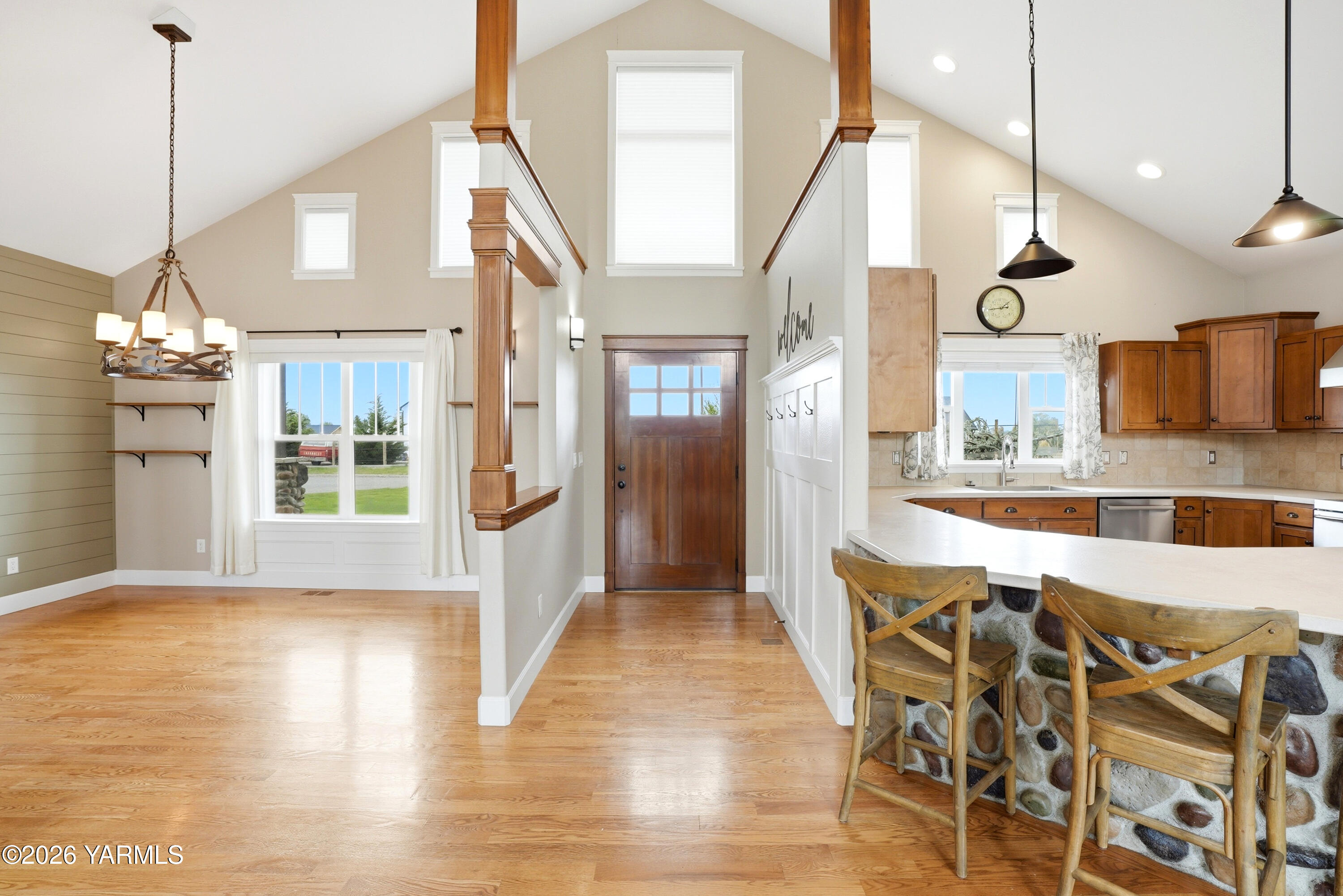 230 Albro Road Sunnyside, WA 98944 - Photo 9 of 49 a view of a kitchen with furniture and wooden floor