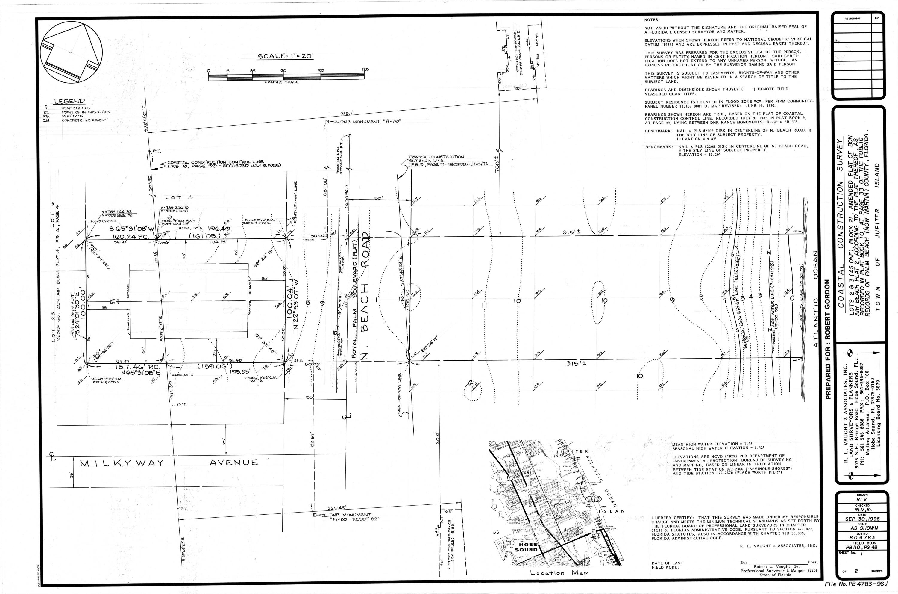 116 North Beach Road Jupiter Island, FL 33455 - Photo 40 of 42 116 NBR Survey