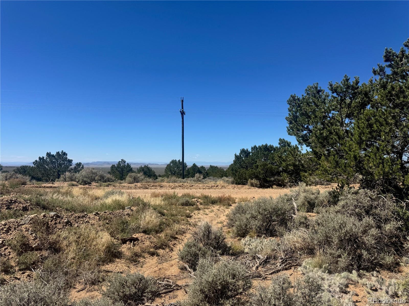 Lot 1275 Juarez Road Fort Garland, CO 81133 - Photo 11 of 14 a view of a dry yard with trees