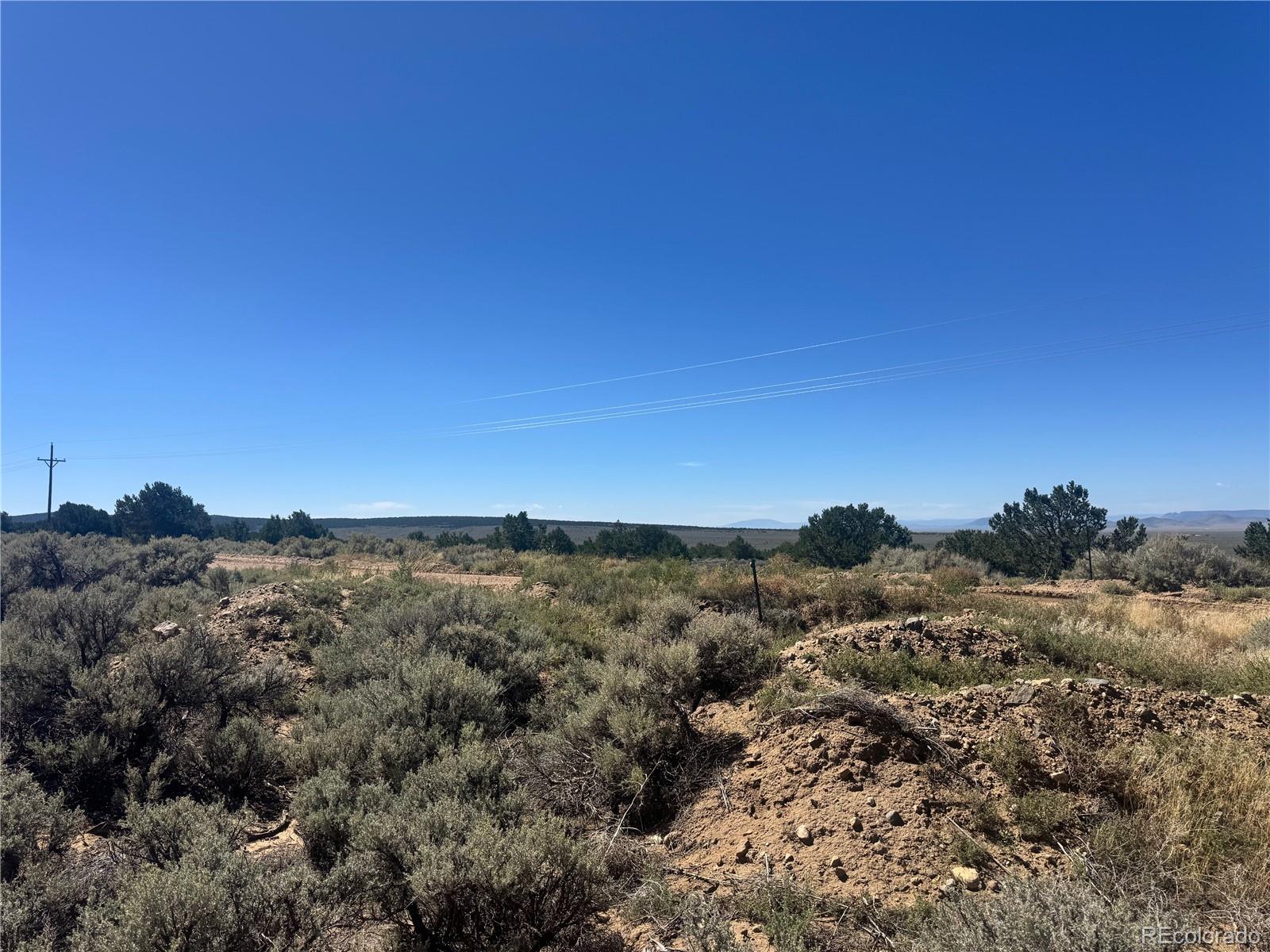 Lot 1275 Juarez Road Fort Garland, CO 81133 - Photo 12 of 14 a view of a dry yard with trees