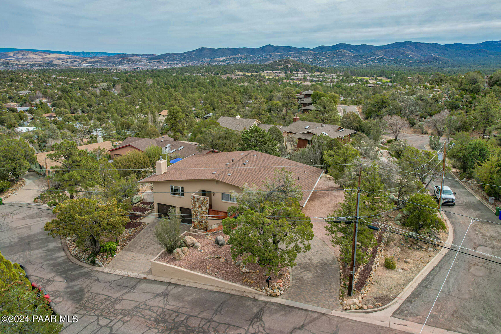2033 Forest Hills Road Prescott, AZ 86303 - Photo 5 of 44 Aerial View