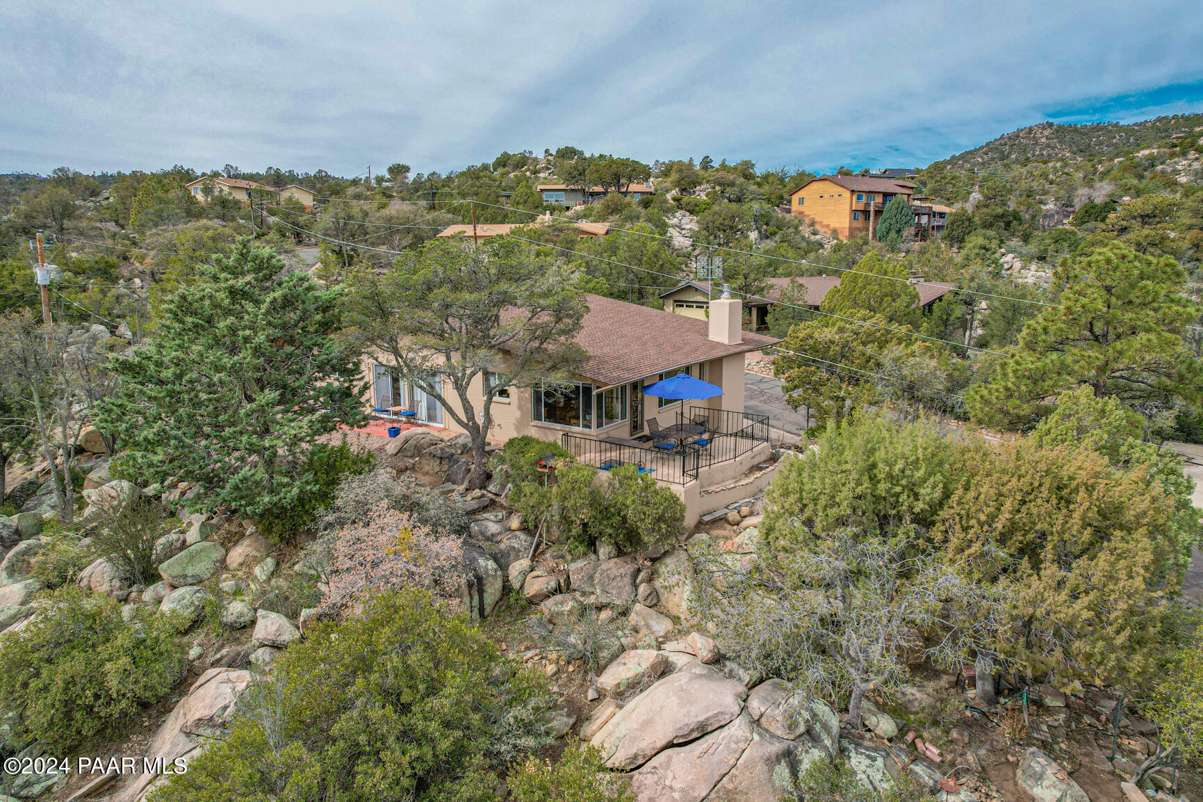 2033 Forest Hills Road Prescott, AZ 86303 - Photo 7 of 44 Aerial View