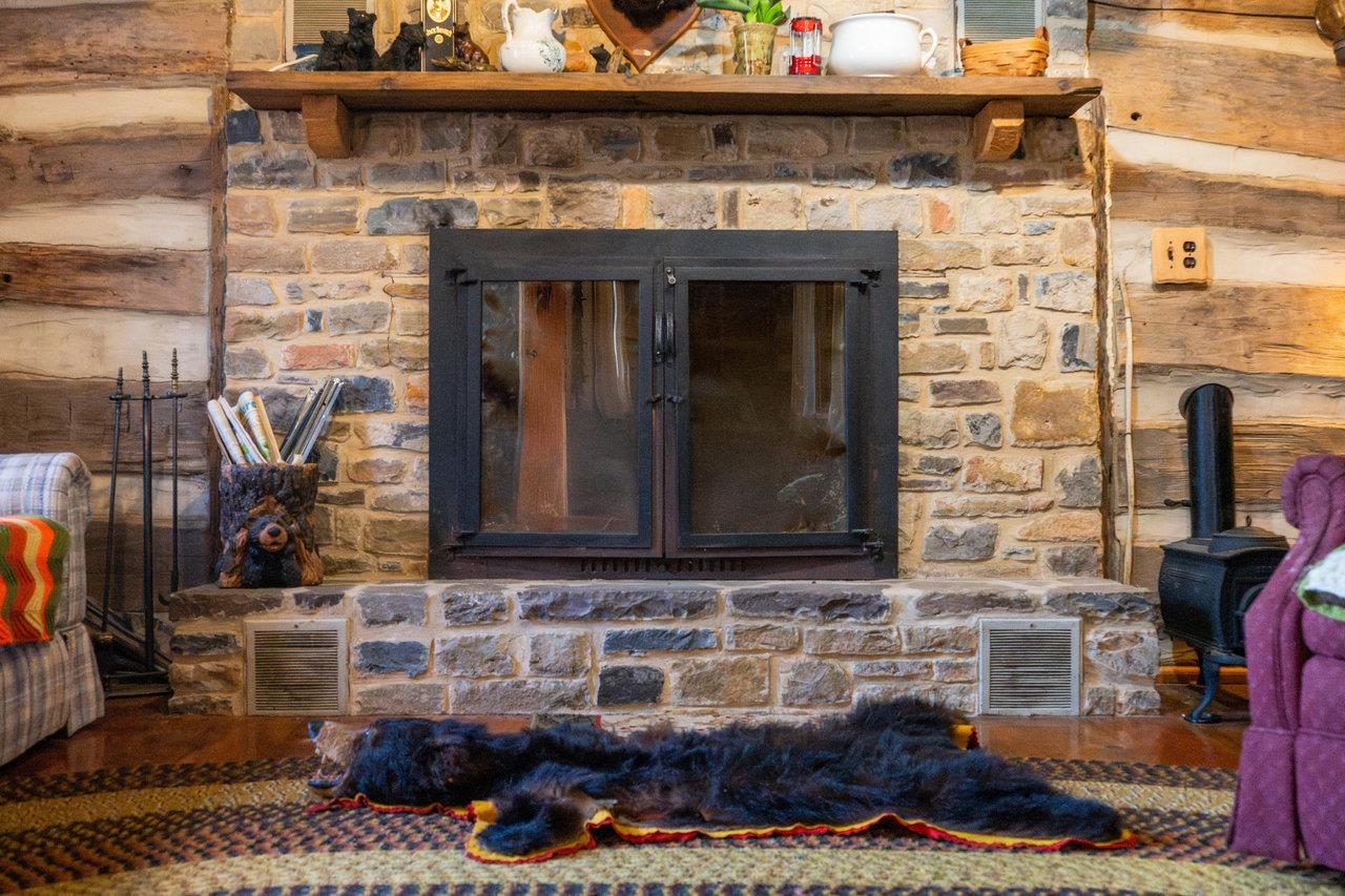 800 Cove Mountain Road Mathias, WV 26812 - Photo 35 of 74 a living room with a fireplace