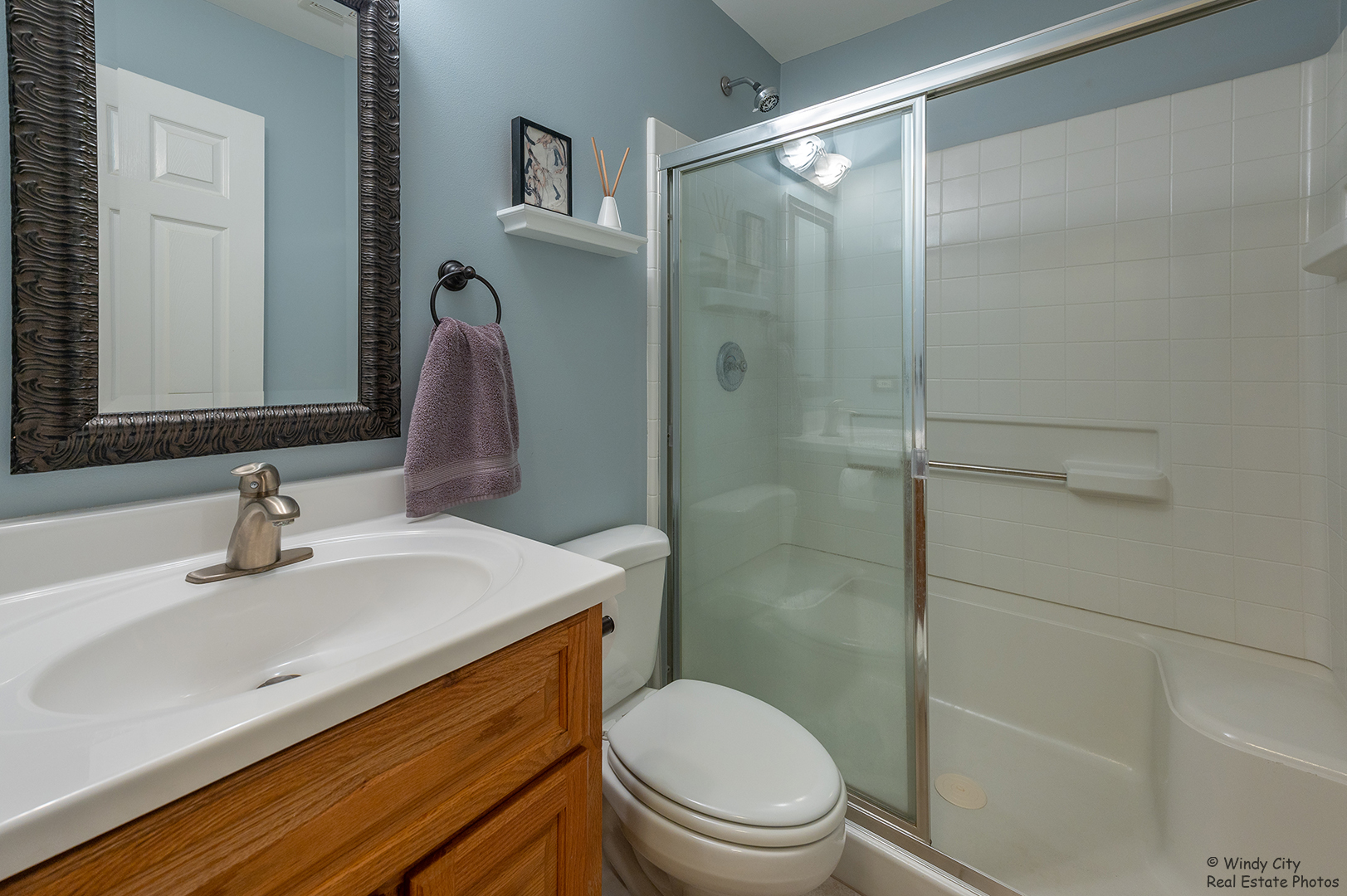 645 Pheasant Trail St. Charles, IL 60174 - Photo 12 of 18 a bathroom with a sink a toilet and shower
