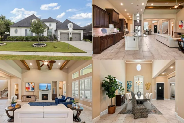 a view of a lobby with furniture and a swimming pool