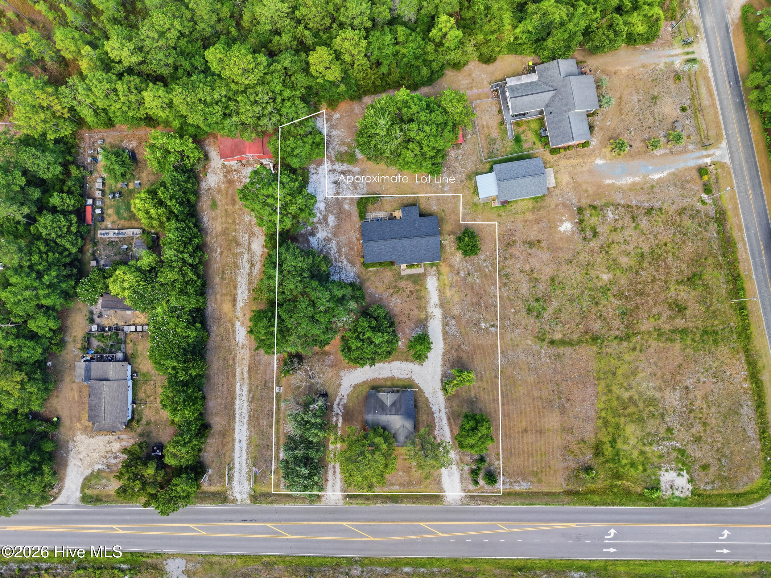 Outline of lot
