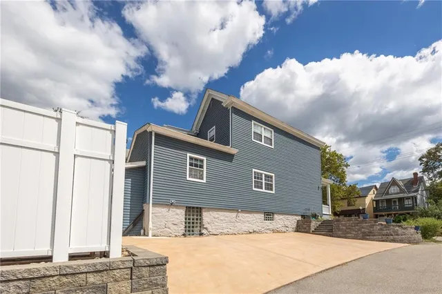 a backyard of a house