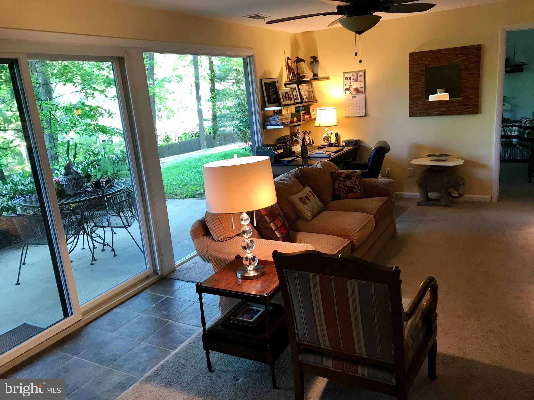 8 7 Springs Road Wayne, PA 19087 - Photo 19 of 23 Family room/den/office with sliders to patio