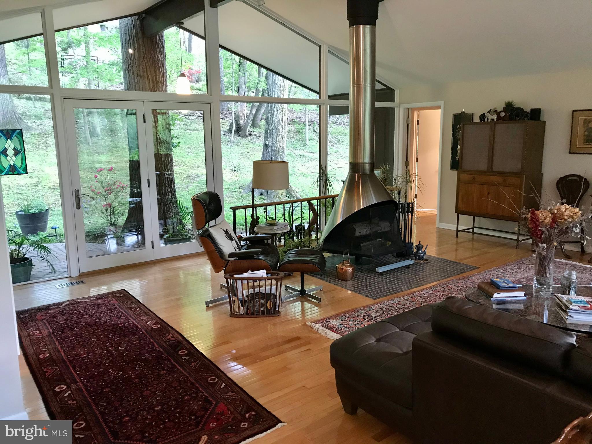 8 7 Springs Road Wayne, PA 19087 - Photo 8 of 23 Living room with fireplace
