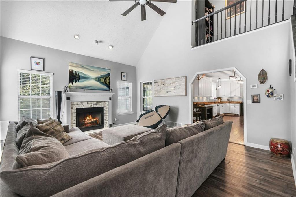 4835 Liberty Road Villa Rica, GA 30180 - Photo 10 of 69 a living room with furniture and a fireplace