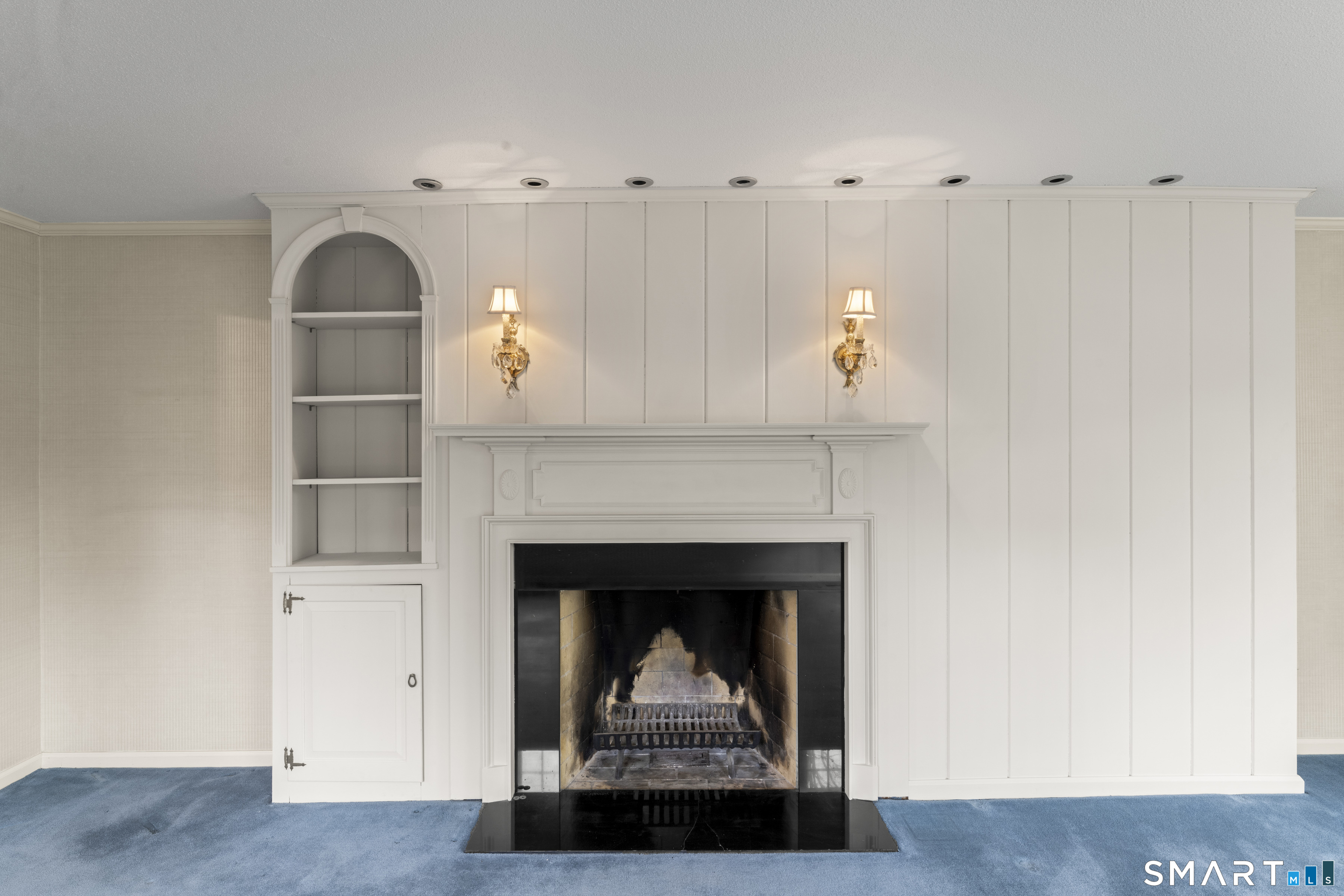 30 Currituck Road Newtown, CT 06470 - Photo 14 of 38 a living room with furniture and a fireplace