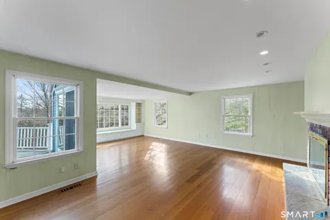 a view of an entryway of a house