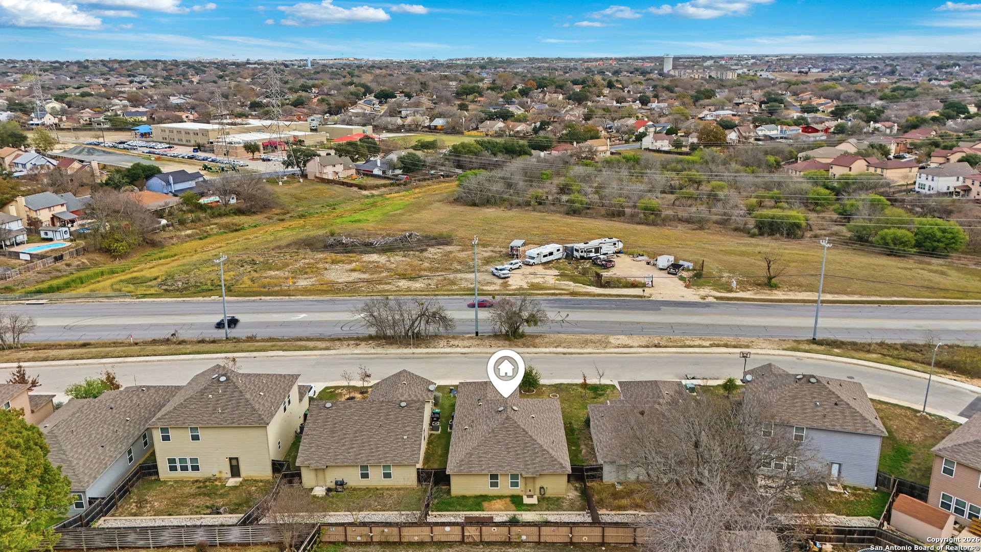 9713 Sandy Rdg Way San Antonio, TX 78239 - Photo 39 of 39 an aerial view of residential houses with outdoor space