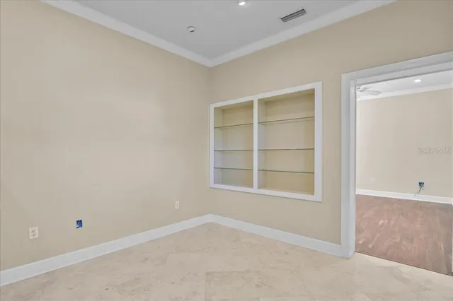 a view of an empty room