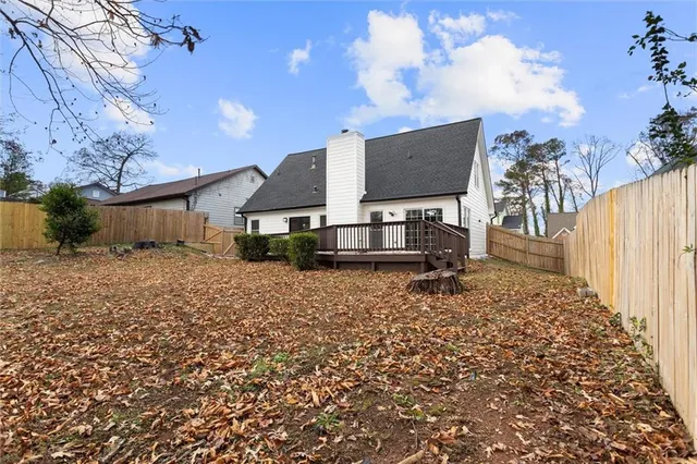 a view of a terrace with a garden