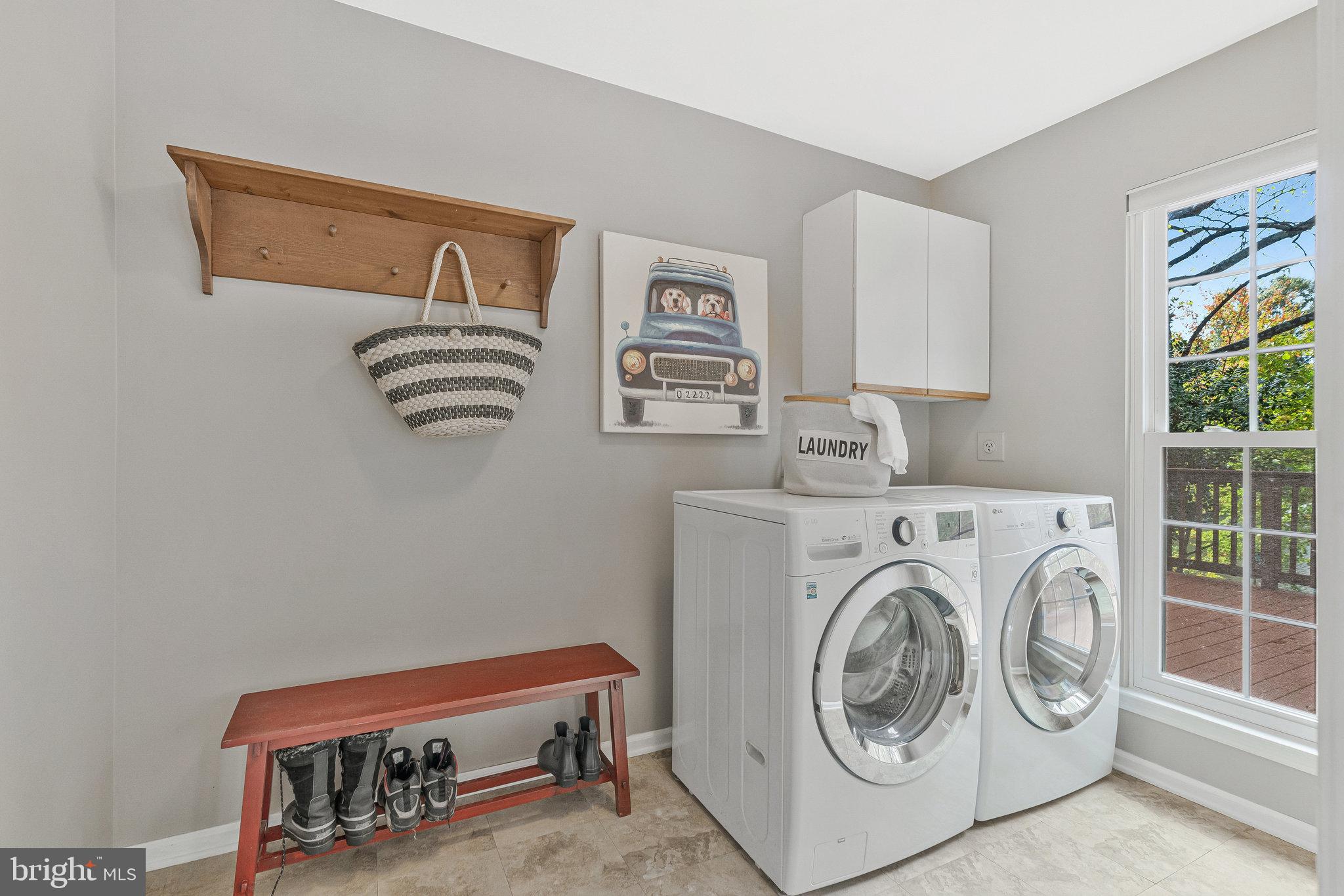 7 South Lowery Court Sterling, VA 20165 - Photo 21 of 63 a utility room with dryer and washer
