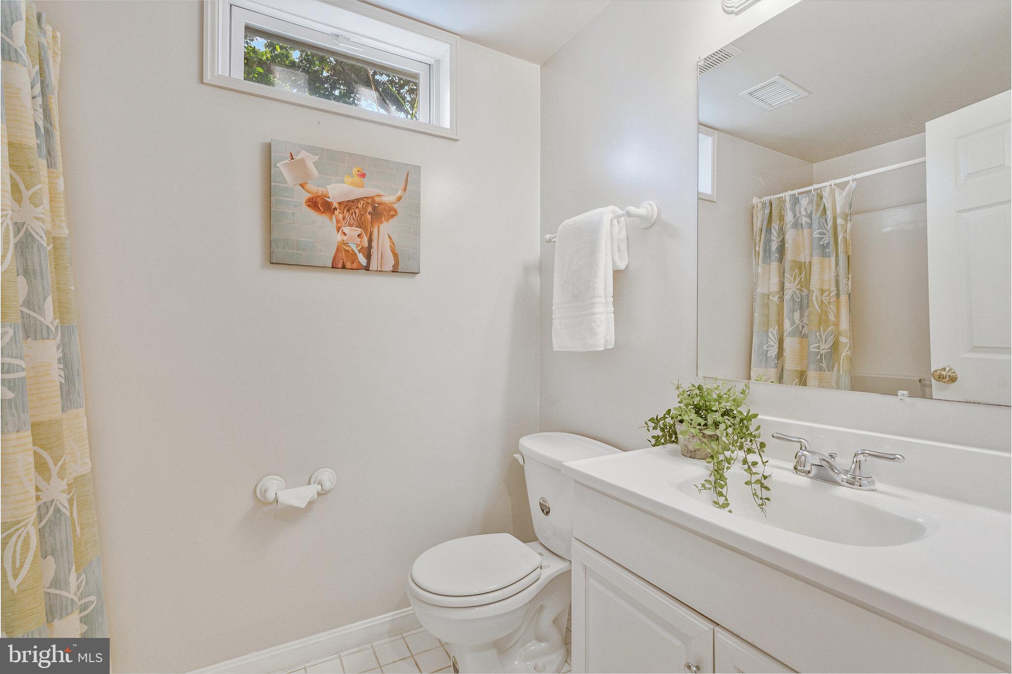 7 South Lowery Court Sterling, VA 20165 - Photo 42 of 63 a bathroom with a toilet a sink and a mirror
