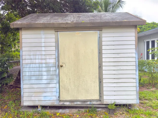 a view of front door of house