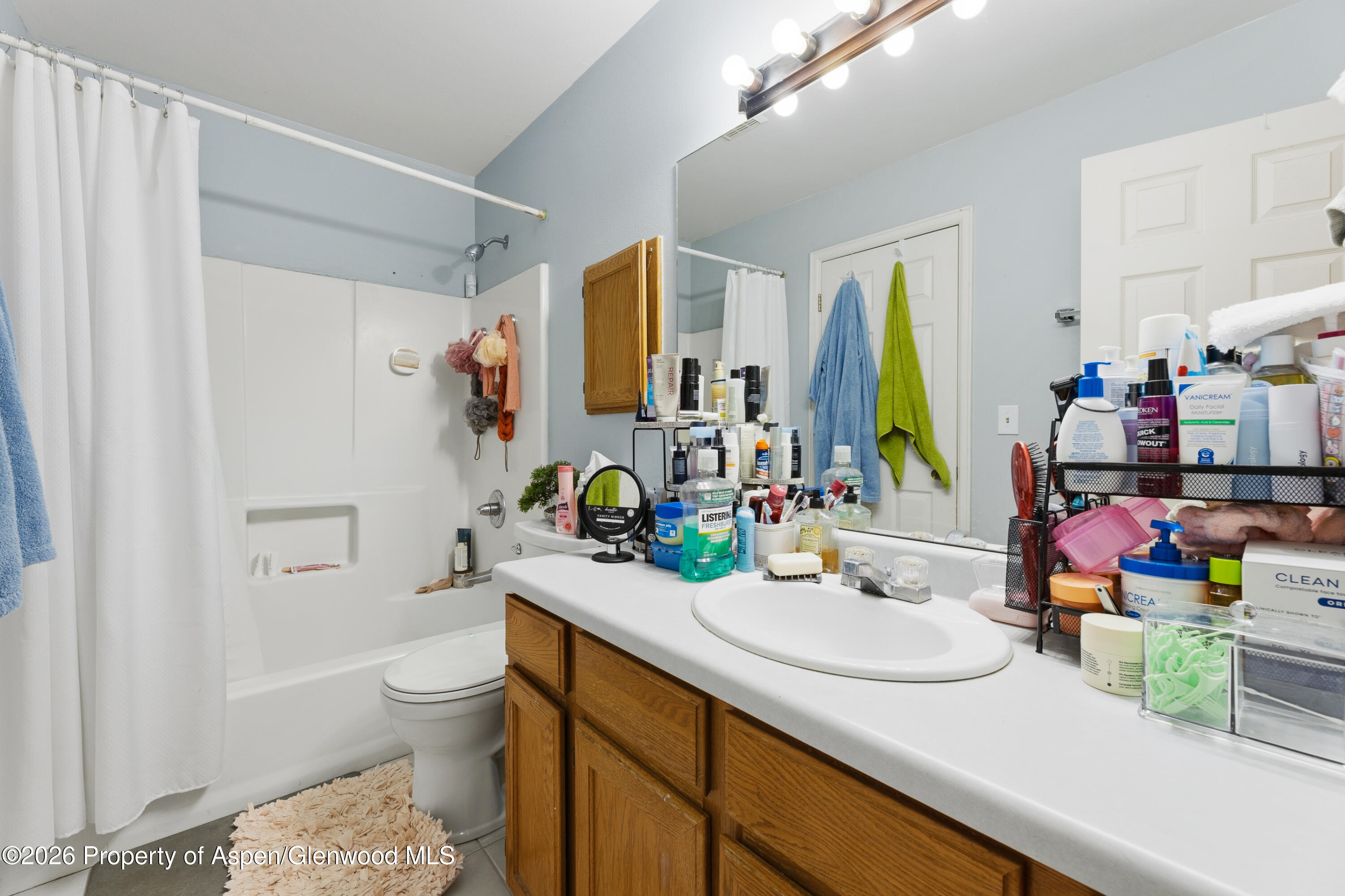 164 Current Drive New Castle, CO 81647 - Photo 21 of 34 a bathroom with a sink vanity mirror and toilet