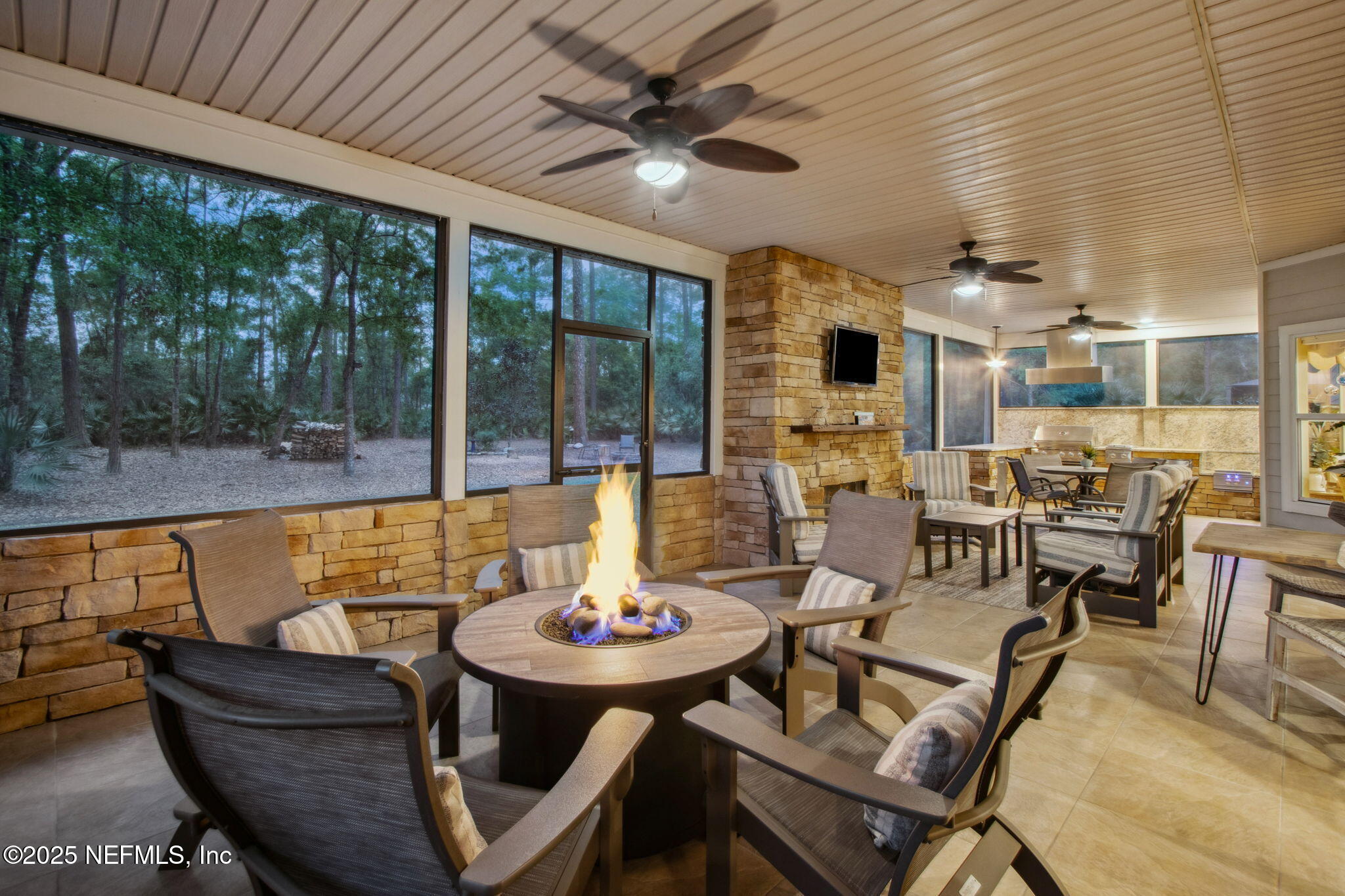 96197 Brady Point Road Fernandina Beach, FL 32034 - Photo 32 of 40 a view of a dining room with furniture window and outside view