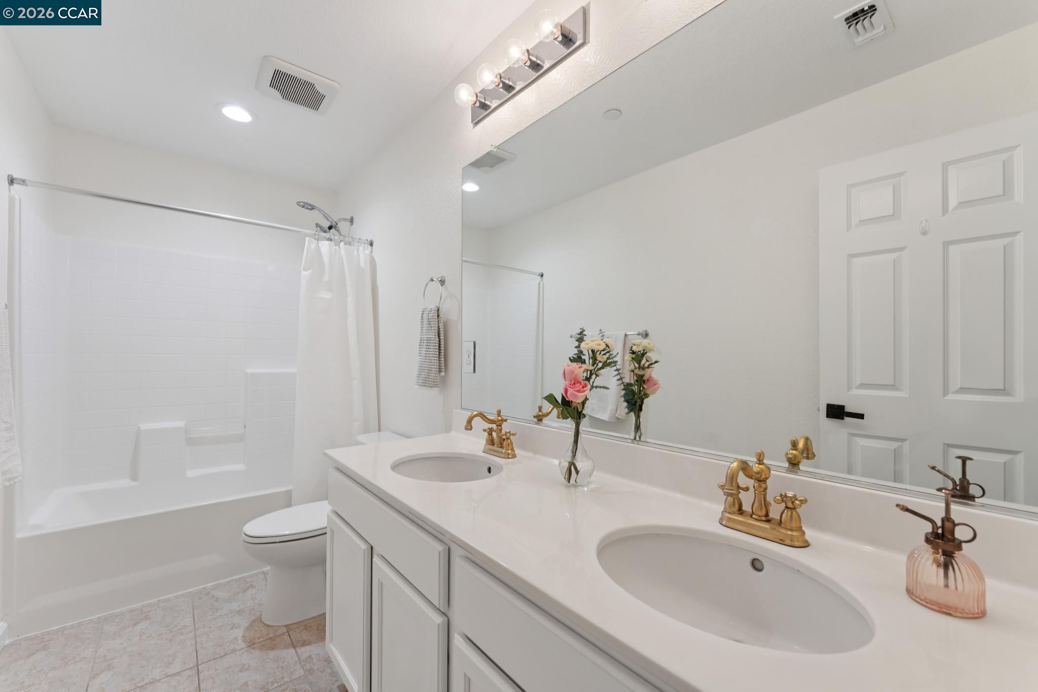 1226 Sierra Trail Road Oakley, CA 94561 - Photo 42 of 60 a bathroom with a sink a toilet and shower