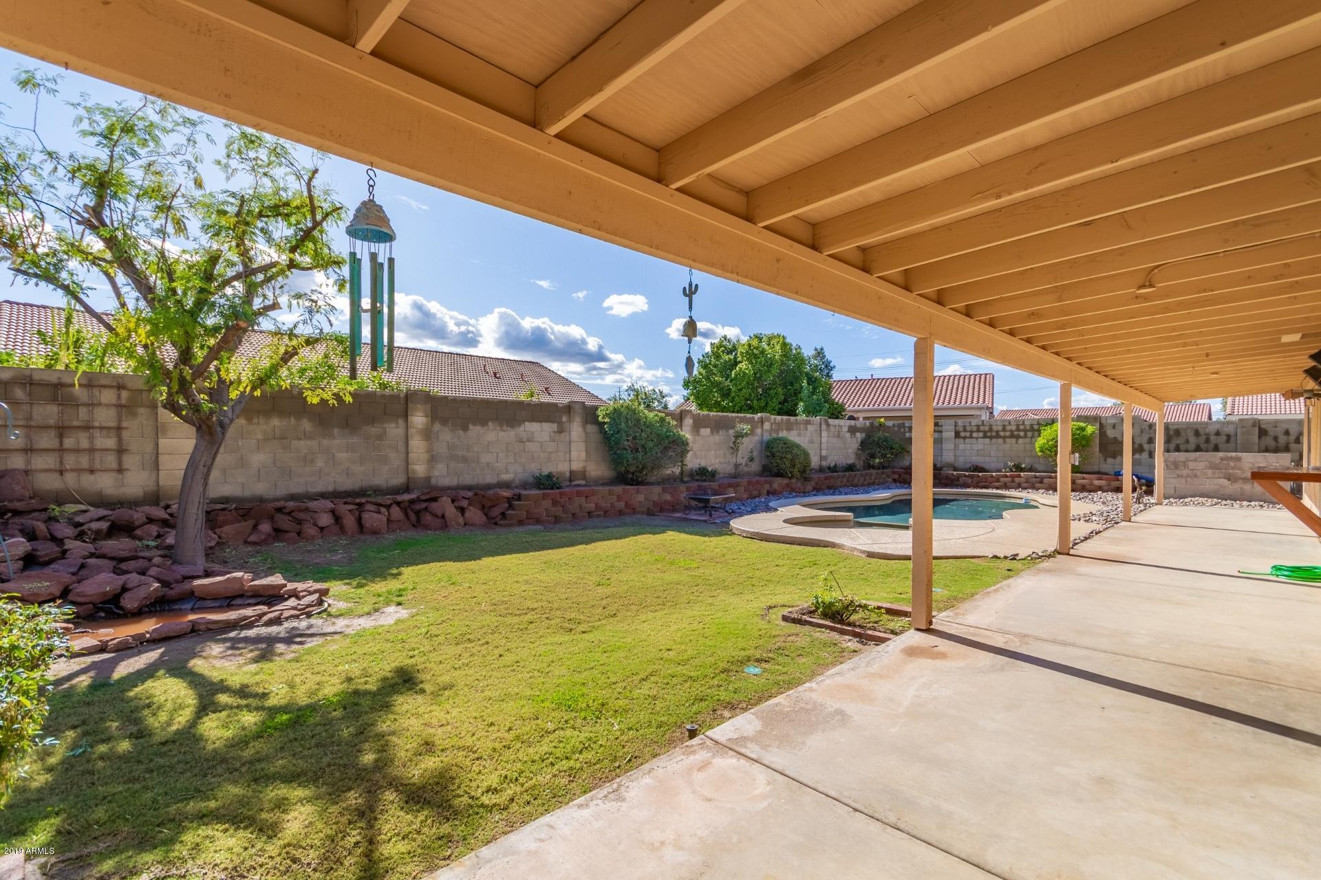 1623 East Carson Road Phoenix, AZ 85042 - Photo 19 of 22 Back Yard & Covered Patio