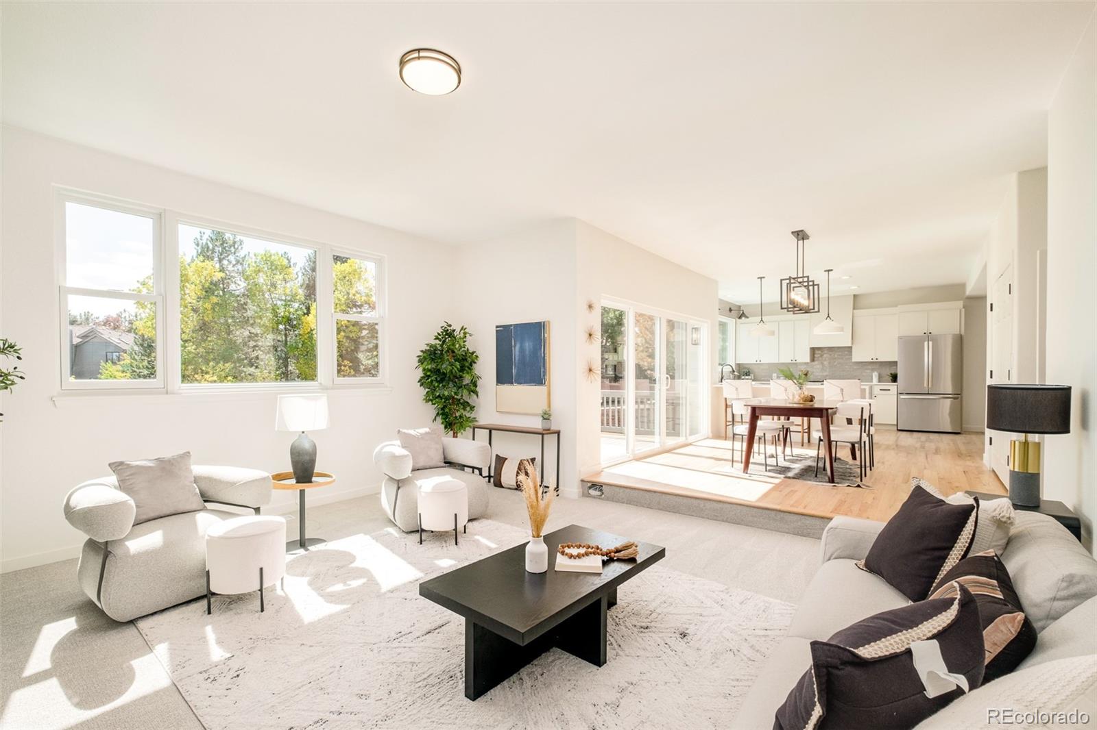 8176 Lone Oak Court Lone Tree, CO 80124 - Photo 13 of 50 a living room with furniture and a large window