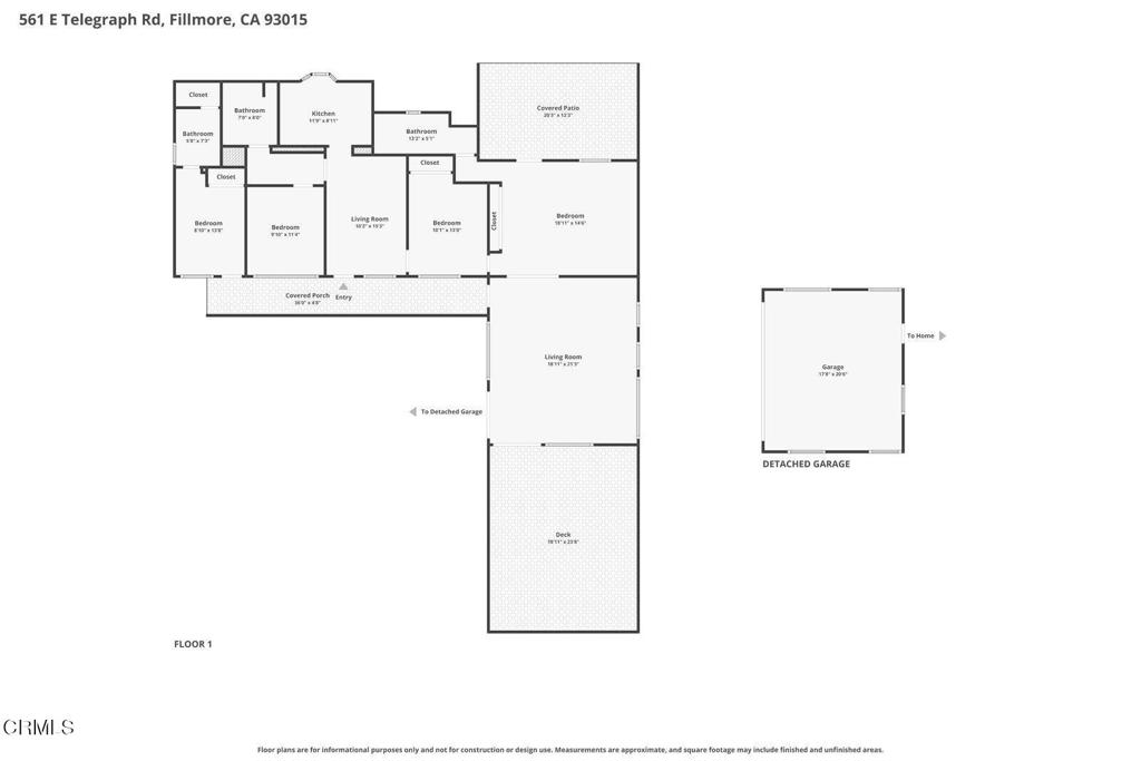 561 East Telegraph Road Fillmore, CA 93015 - Photo 29 of 29 a picture of floor plan