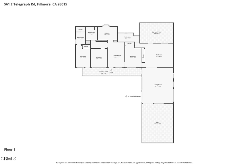 561 East Telegraph Road Fillmore, CA 93015 - Photo 24 of 29 a picture of a floor plan