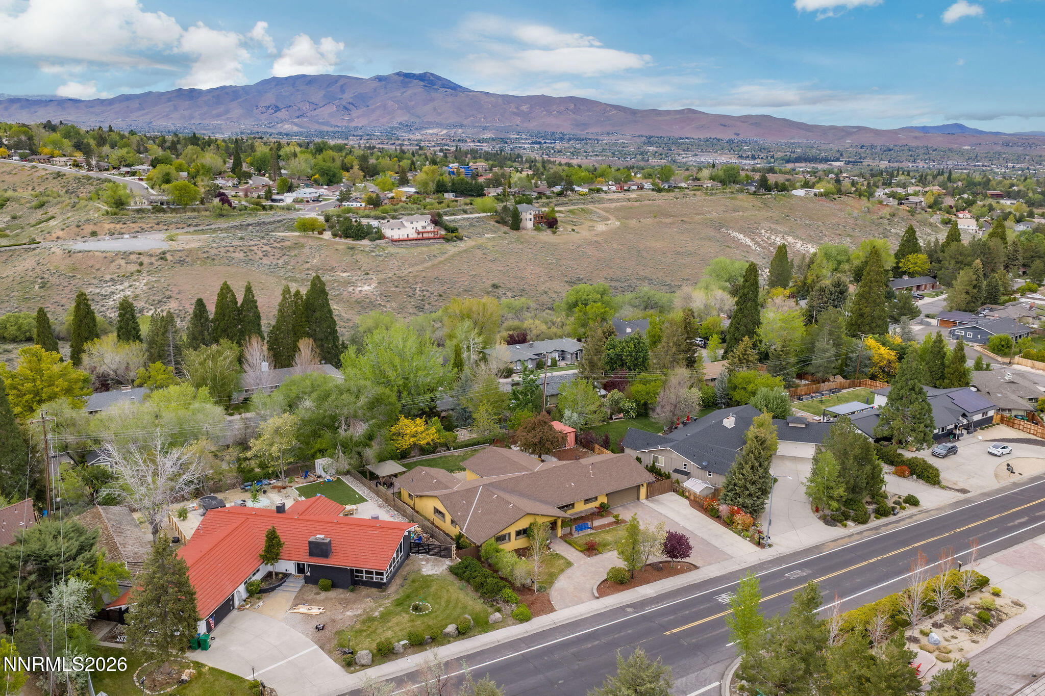 2785 Skyline Boulevard Reno, NV 89509 - Photo 52 of 65 an aerial view of residential houses with outdoor space and river