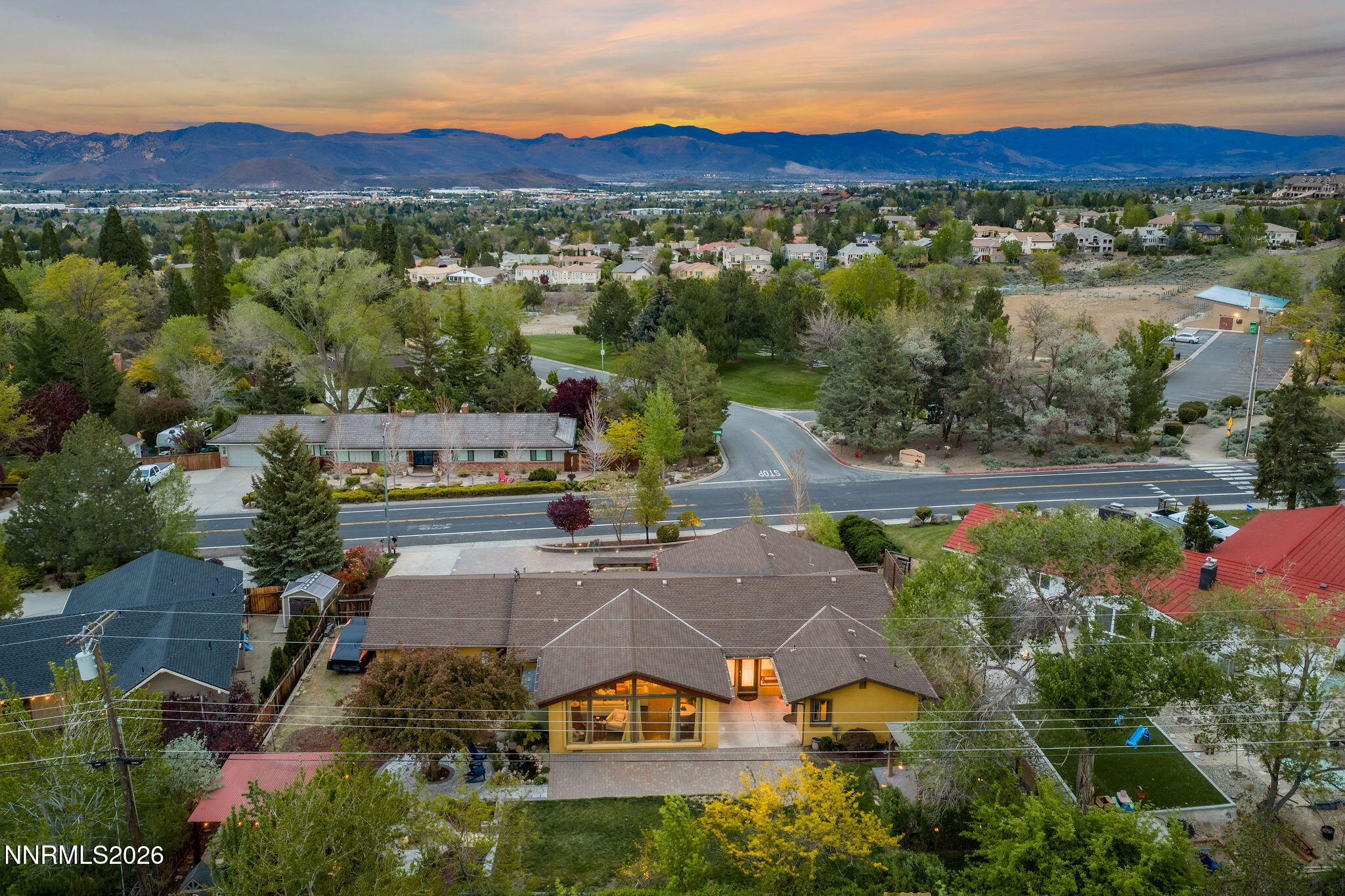 2785 Skyline Boulevard Reno, NV 89509 - Photo 57 of 65 an aerial view of a house with a garden