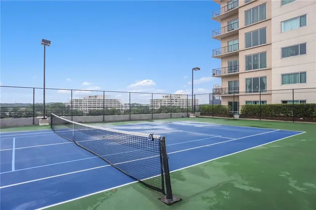 a view of a tennis court